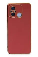 Newface Xiaomi Redmi 12C Kılıf Volet Silikon - Kırmızı