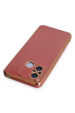 Newface Xiaomi Redmi 12C Kılıf Volet Silikon - Kırmızı - Görsel 3
