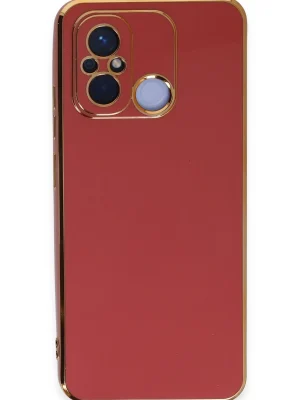 Newface Xiaomi Redmi 12C Kılıf Volet Silikon - Kırmızı