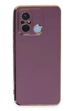 Newface Xiaomi Redmi 12C Kılıf Volet Silikon - Mor