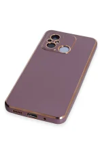 Newface Xiaomi Redmi 12C Kılıf Volet Silikon - Mor - Görsel 4