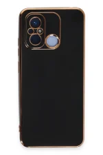 Newface Xiaomi Redmi 12C Kılıf Volet Silikon - Siyah