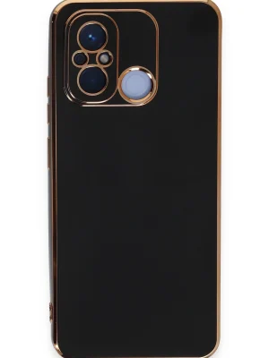Newface Xiaomi Redmi 12C Kılıf Volet Silikon - Siyah