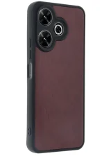 Newface Xiaomi Redmi 13 4G Kılıf Aras Deri Kapak - Bordo - Görsel 2