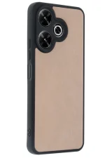 Newface Xiaomi Redmi 13 4G Kılıf Aras Deri Kapak - Pudra - Görsel 2