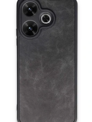 Newface Xiaomi Redmi 13 4G Kılıf Aras Deri Kapak - Siyah