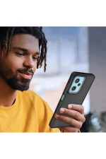 Newface Xiaomi Redmi 13 4G Kılıf Elegant Kapak - Siyah - Görsel 3