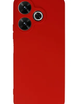 Newface Xiaomi Redmi 13 4G Kılıf First Silikon - Kırmızı
