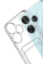 Newface Xiaomi Redmi 13 4G Kılıf Kart Şeffaf Silikon - Şeffaf - Görsel 3