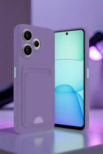 Newface Xiaomi Redmi 13 4G Kılıf Kelvin Kartvizitli Silikon - Koyu Yeşil - Görsel 2