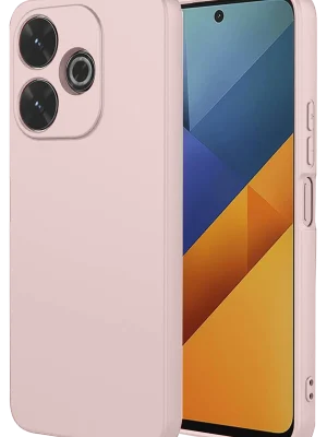 Newface Xiaomi Redmi 13 4G Kılıf Nano içi Kadife Silikon - Pudra