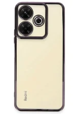 Newface Xiaomi Redmi 13 4G Kılıf Razer Lensli Silikon - Mor