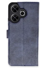 Newface Xiaomi Redmi 13 4G Kılıf Trend S Plus Kapaklı Kılıf - Lacivert