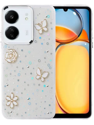 Newface Xiaomi Redmi 13C Fiyonk Desenli Kapak - Desen 10