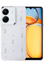 Newface Xiaomi Redmi 13C Fiyonk Desenli Kapak - Desen 2