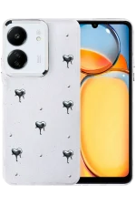 Newface Xiaomi Redmi 13C Fiyonk Desenli Kapak - Desen 3