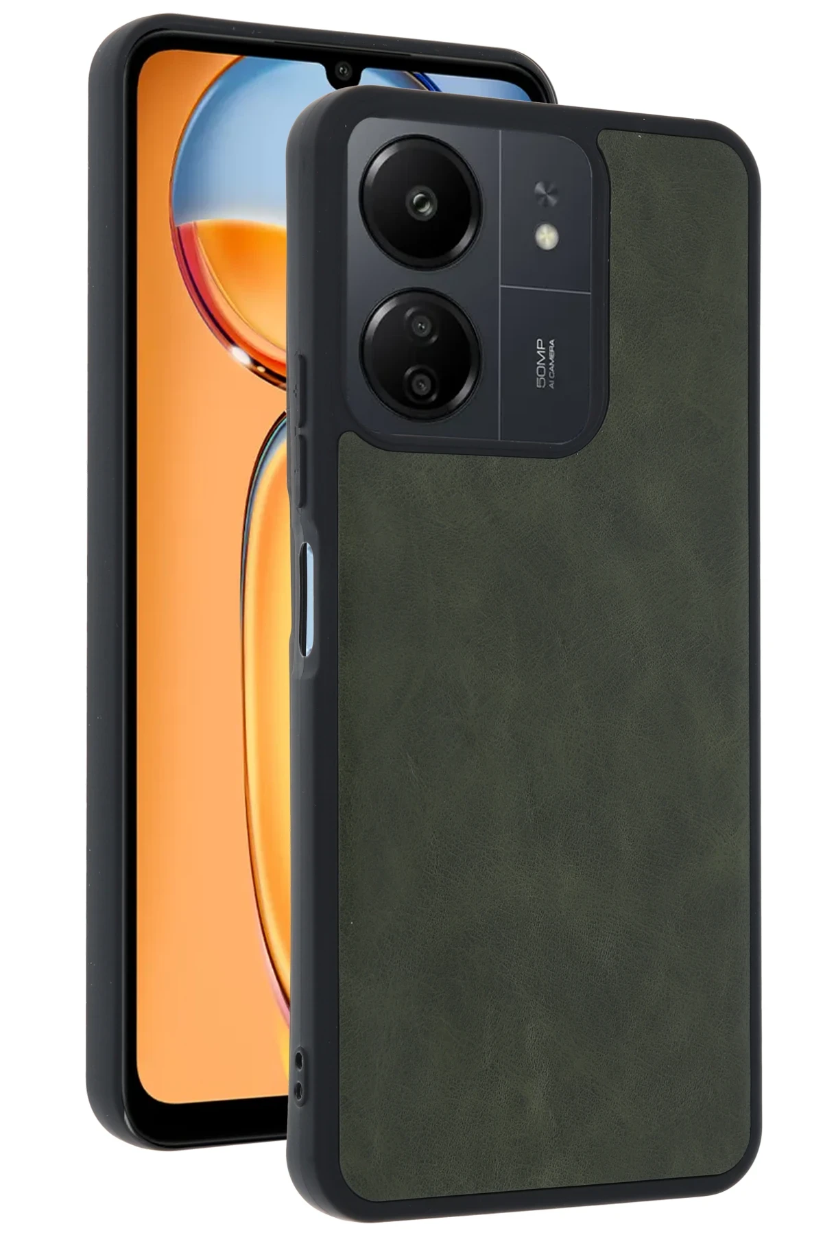 newface-xiaomi-redmi-13c-kilif-aras-deri-kapak-acik-yesil-default.webp Newface Xiaomi Redmi 13C Kılıf Aras Deri Kapak - Açık Yeşil - Görsel 1