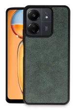 Newface Xiaomi Redmi 13C Kılıf Aras Deri Kapak - Koyu Yeşil