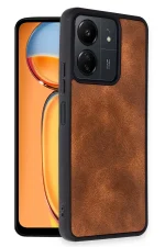 Newface Xiaomi Redmi 13C Kılıf Aras Deri Kapak - Taba - Görsel 2