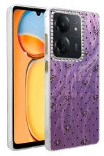 Newface Xiaomi Redmi 13C Kılıf Blade Aynalı Desenli Kapak - Desen 2