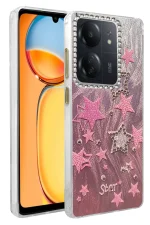 Newface Xiaomi Redmi 13C Kılıf Blade Aynalı Desenli Kapak - Desen 7