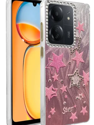 Newface Xiaomi Redmi 13C Kılıf Blade Aynalı Desenli Kapak - Desen 7