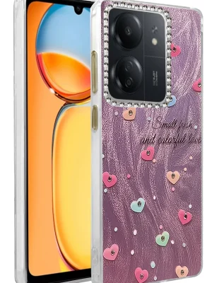 Newface Xiaomi Redmi 13C Kılıf Blade Aynalı Desenli Kapak - Desen 8