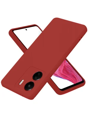 Newface Xiaomi Redmi 13C Kılıf First Silikon - Bordo