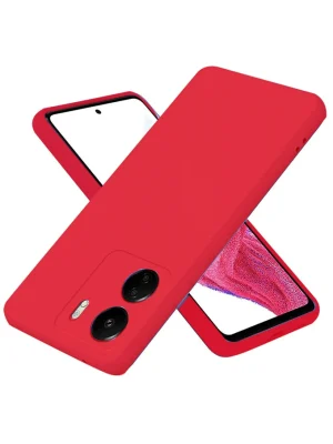 Newface Xiaomi Redmi 13C Kılıf First Silikon - Kırmızı