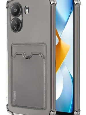 Newface Xiaomi Redmi 13C Kılıf Kart Şeffaf Silikon - Şeffaf