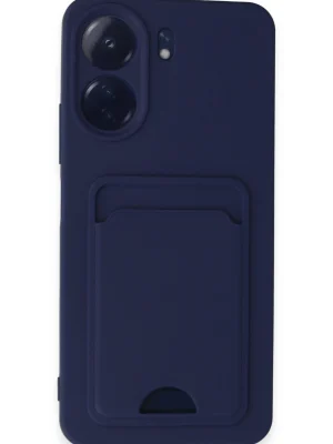 Newface Xiaomi Redmi 13C Kılıf Kelvin Kartvizitli Silikon - Lacivert