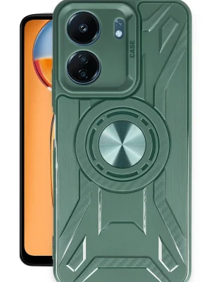 Newface Xiaomi Redmi 13C Kılıf Lincoln Silikon - Koyu Yeşil