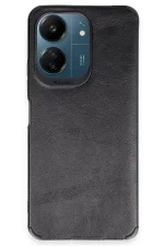 Newface Xiaomi Redmi 13C Kılıf Loop Deri Silikon - Siyah