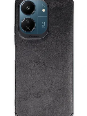 Newface Xiaomi Redmi 13C Kılıf Loop Deri Silikon - Siyah