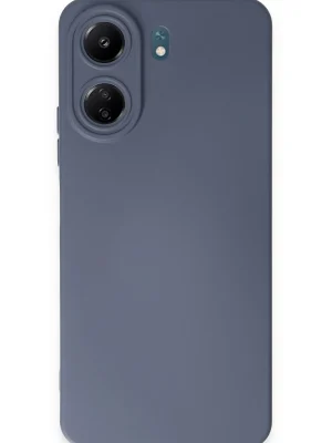 Newface Xiaomi Redmi 13C Kılıf Nano içi Kadife Silikon - Gri