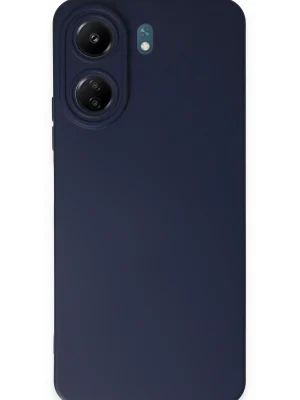 Newface Xiaomi Redmi 13C Kılıf Nano içi Kadife Silikon - Lacivert