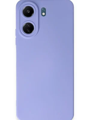 Newface Xiaomi Redmi 13C Kılıf Nano içi Kadife Silikon - Lila
