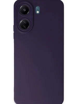 Newface Xiaomi Redmi 13C Kılıf Nano içi Kadife Silikon - Mor