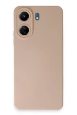 Newface Xiaomi Redmi 13C Kılıf Nano içi Kadife Silikon - Pudra
