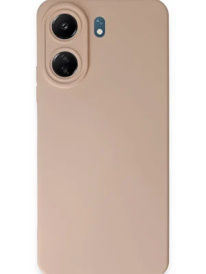 Newface Xiaomi Redmi 13C Kılıf Nano içi Kadife Silikon - Pudra