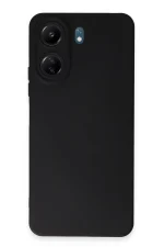 Newface Xiaomi Redmi 13C Kılıf Nano içi Kadife Silikon - Siyah