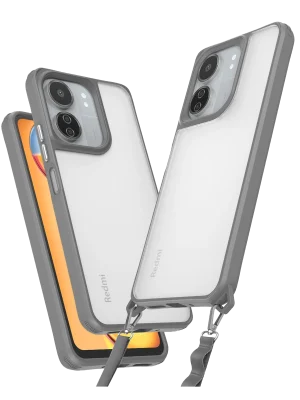 Newface Xiaomi Redmi 13C Kılıf Penta Silikon Kılıf - Titan Gri