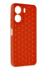 Newface Xiaomi Redmi 13C Kılıf Petek Silikon Kapak - Kırmızı - Görsel 3