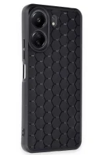 Newface Xiaomi Redmi 13C Kılıf Petek Silikon Kapak - Siyah - Görsel 2