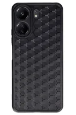 Newface Xiaomi Redmi 13C Kılıf Petek Silikon Kapak - Siyah