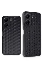 Newface Xiaomi Redmi 13C Kılıf Petek Silikon Kapak - Siyah - Görsel 3