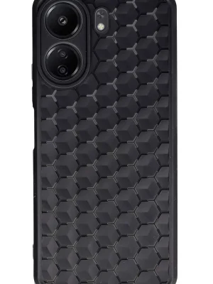 Newface Xiaomi Redmi 13C Kılıf Petek Silikon Kapak - Siyah