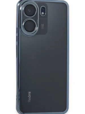 Newface Xiaomi Redmi 13C Kılıf Razer Lensli Silikon - Lacivert