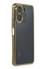 Newface Xiaomi Redmi 13C Kılıf Razer Lensli Silikon - Gold - Görsel 2