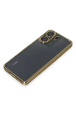 Newface Xiaomi Redmi 13C Kılıf Razer Lensli Silikon - Gold - Görsel 4